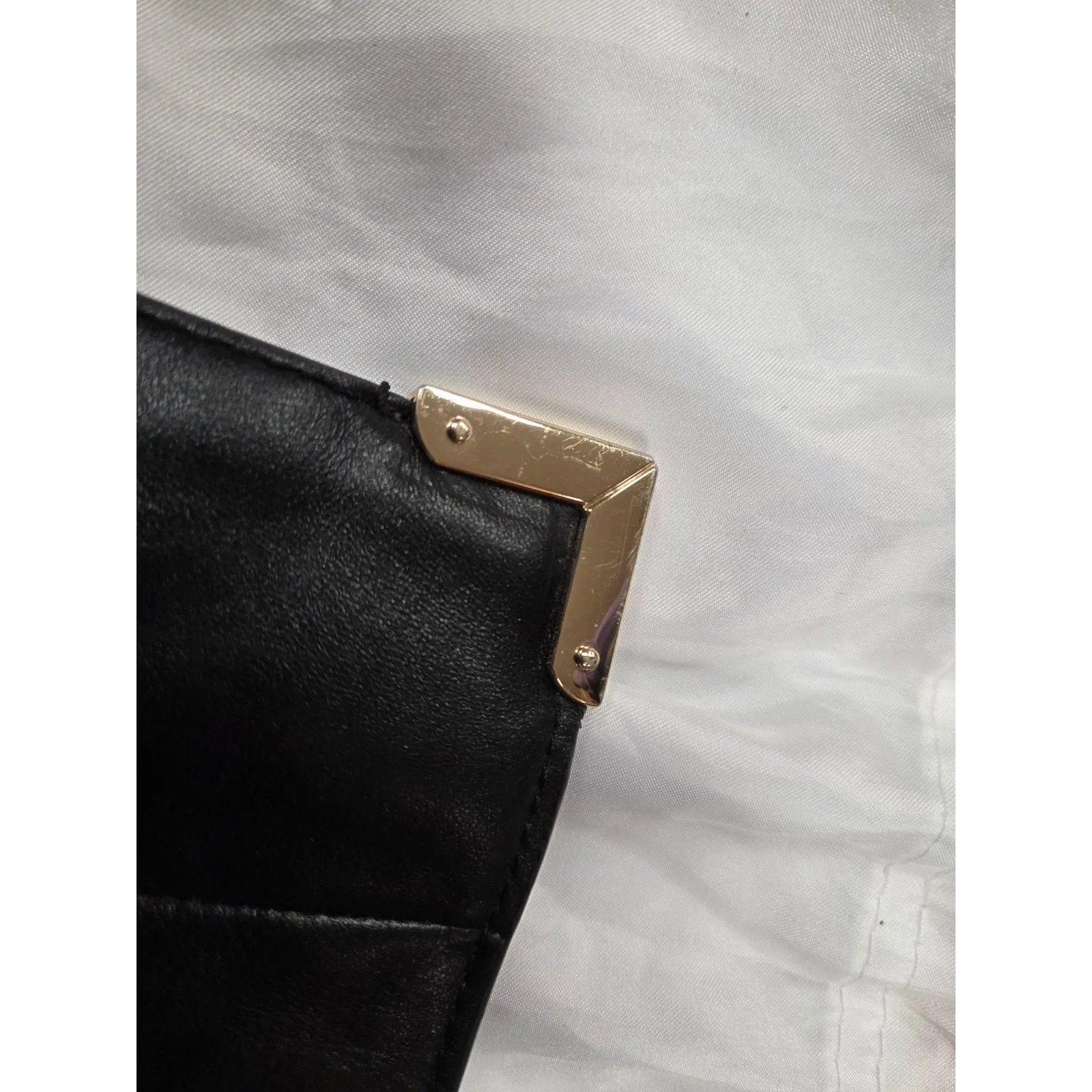 Coach Large Black Leather Tote Handbag Purse F33714 Large with Dust Bag Storage - Image 6