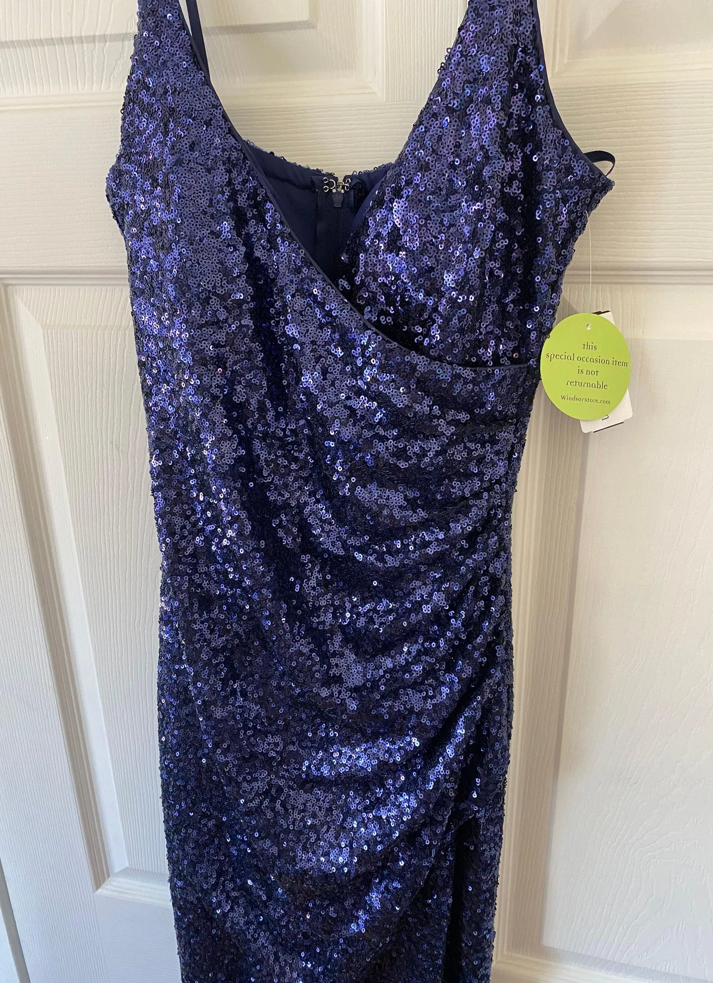 Blue Sequin Gown - Image 5