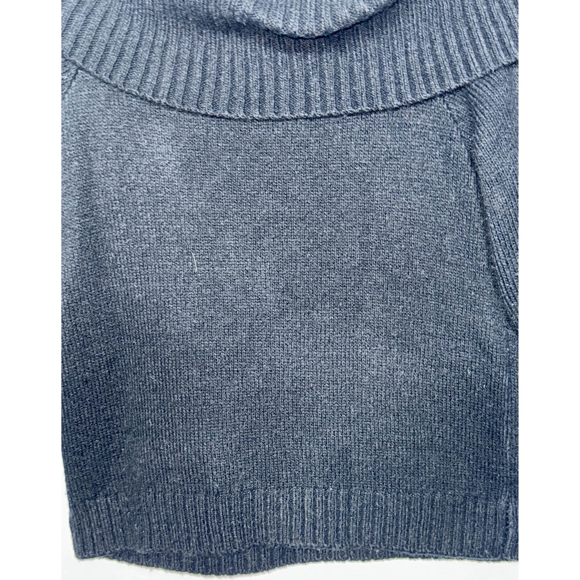 Abercrombie & Fitch Black Knit Off-The-Shoulder Cowl Turtleneck Sweater Size S - Image 5