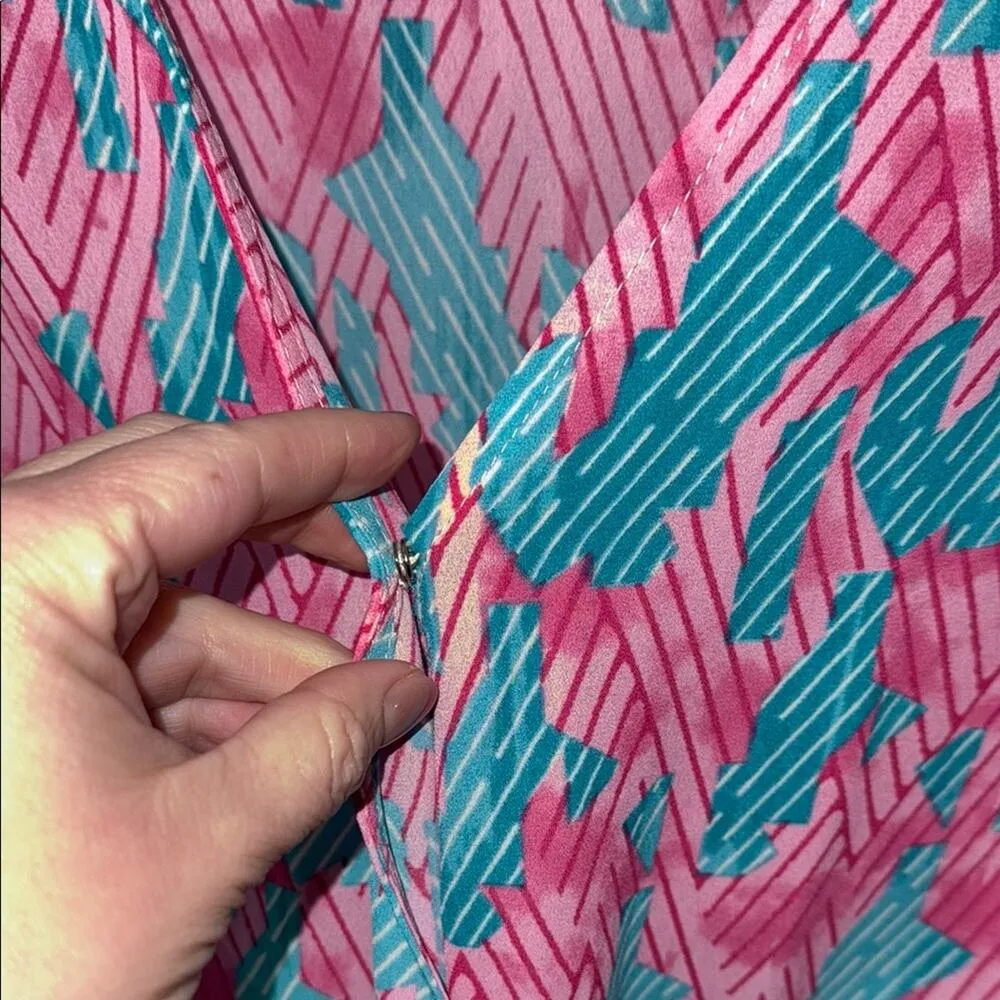 Buddy Love Blue Pink Long Sleeve Shorts V - Image 4