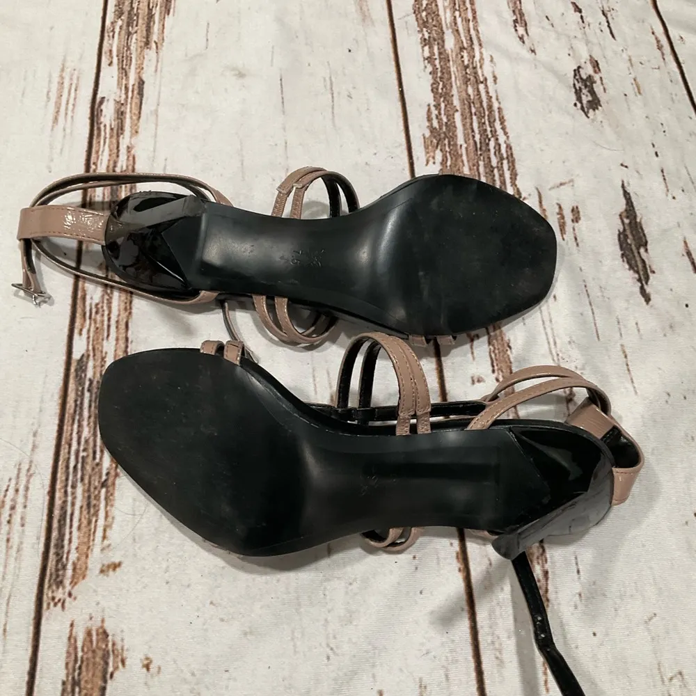 BCBGENERATION ISABEL WOMENS DOVE BEIGE CAGED EFFECT T STRAP ADJUSTABLE - Image 6