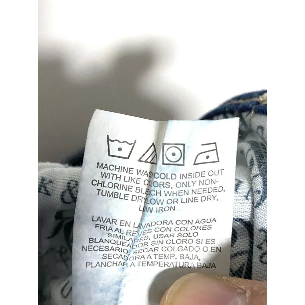 Rock & Republic Indee Jeans Distressed Ripped Blue Denim Womens 2 Stretch - Image 8