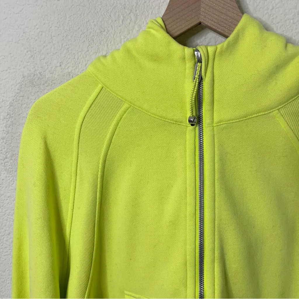 Lululemon Scuba Oversized Half Zip Hoodie Electric Lemon Womens Size XL / XXL - Image 6