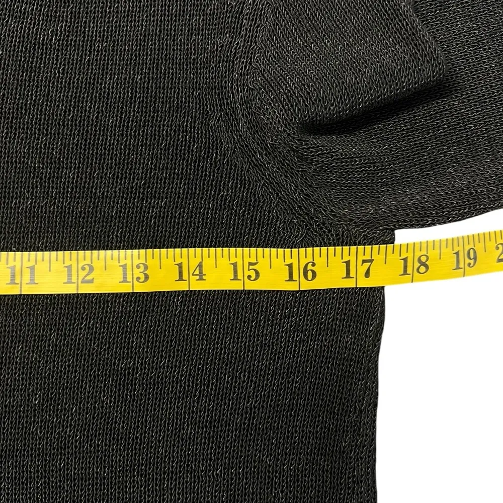 J. McLaughlin Womens Black Knit Sweater Sz S Minimalist Preppy Old Money Classic - Image 4