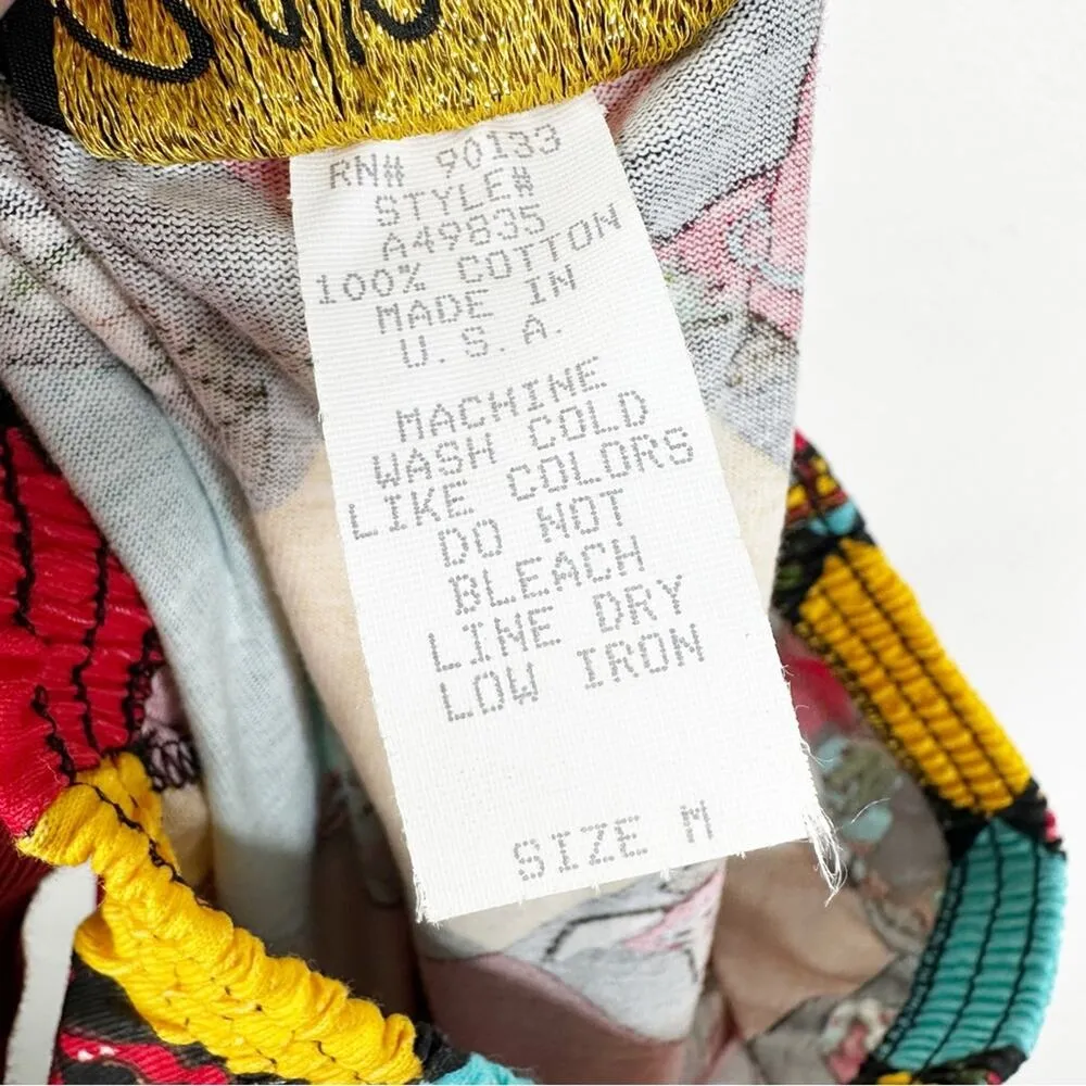 NEW Bob Mackie Wearable Art Texas Themed Print Cowboy Boots Maxi Skirt Size M - Image 8