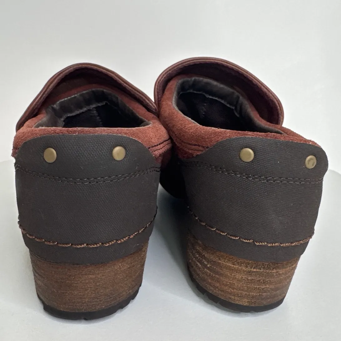 Merrell Shiloh Leather Harness Mule Slip-On Clogs western cowgirl brown 10 - Image 5