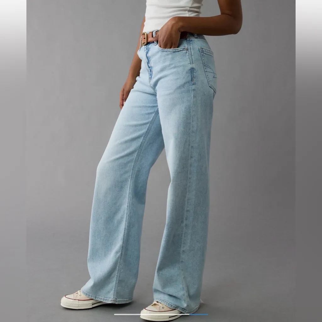 AE 10 xlong Super High Rise Baggy Wide Leg Jeans - Image 2
