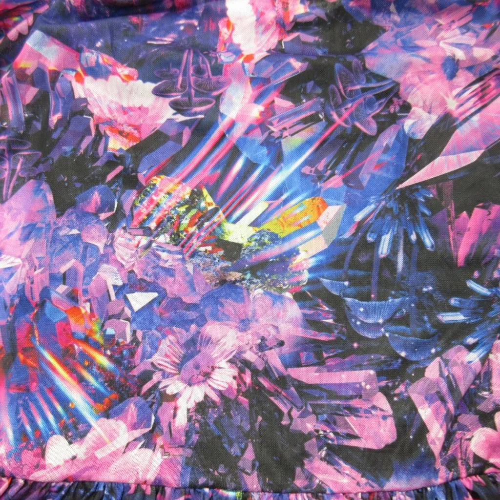 NWT BlackMilk Crystal Forest Short Sleeve Sheer Mesh Midaxi Dress S - Image 5