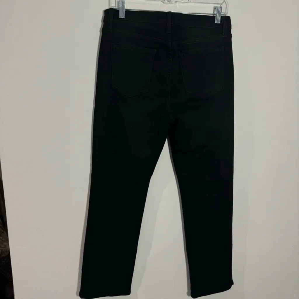 NWOT Just Black Denim‎ High Rise Distressed KneeJeans In Black Size 30 - Image 5