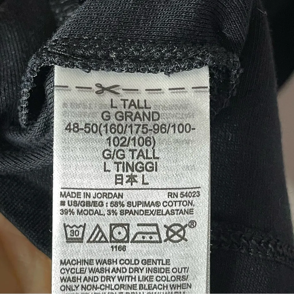 GAP Supima Cotton Square Neck Modern T-Shirt (black) - Large Tall - Image 6