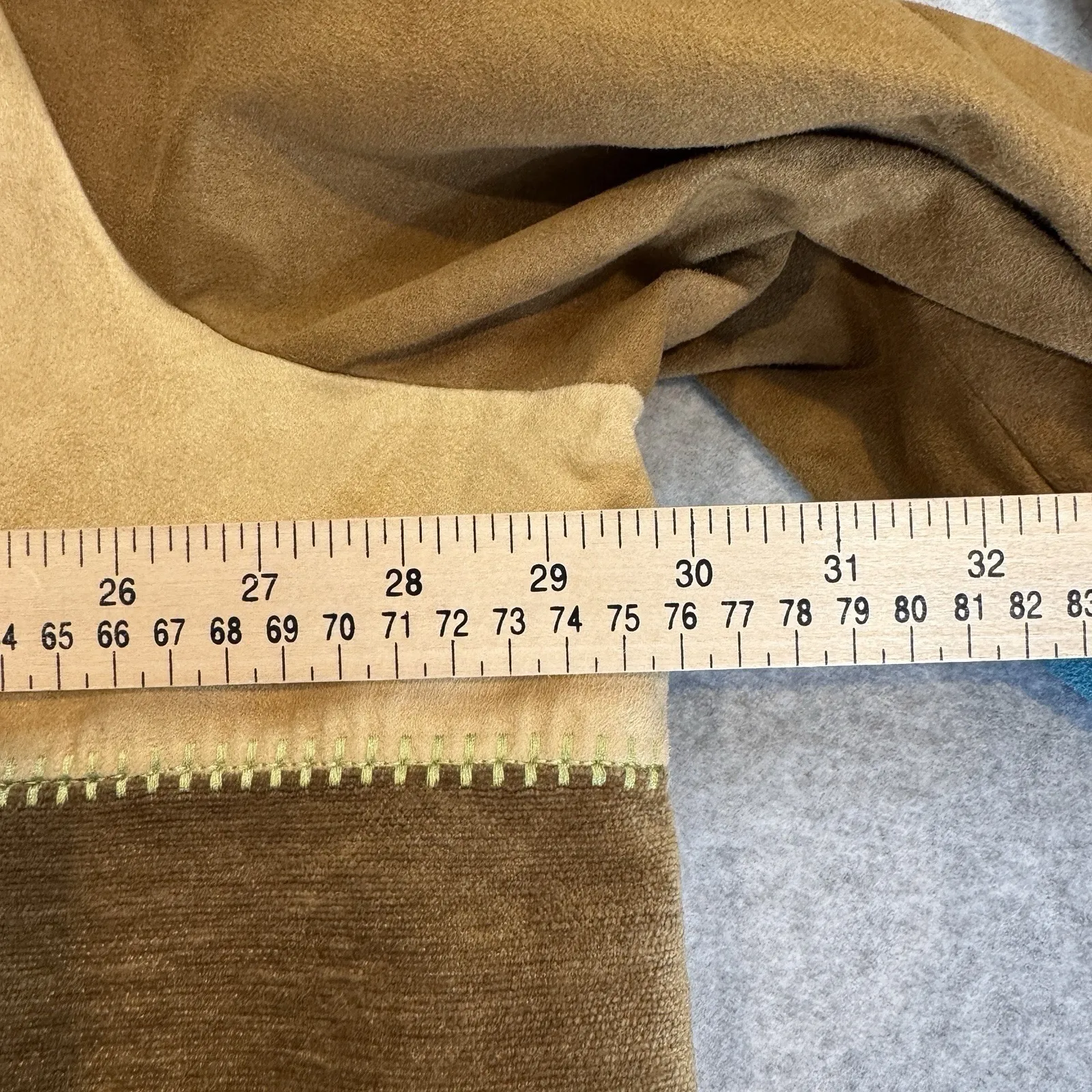 Vintage Koret Southwest Festival Patchwork Faux Suede Jacket Womens Plus 26W - Image 11