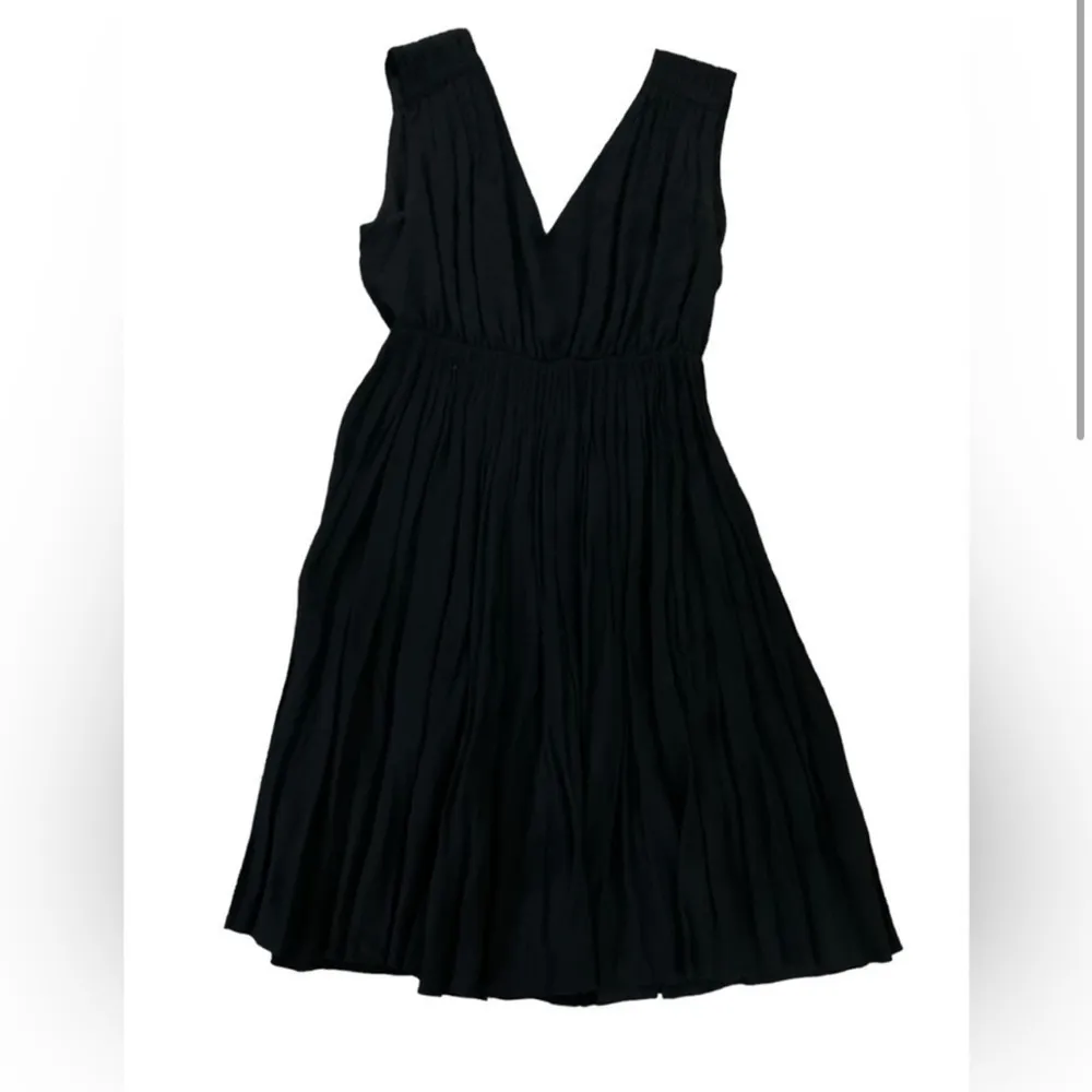 Madewell‎ Magnolia Tie Back Dress Black Sleeveless V-Neck Size S - Image 6