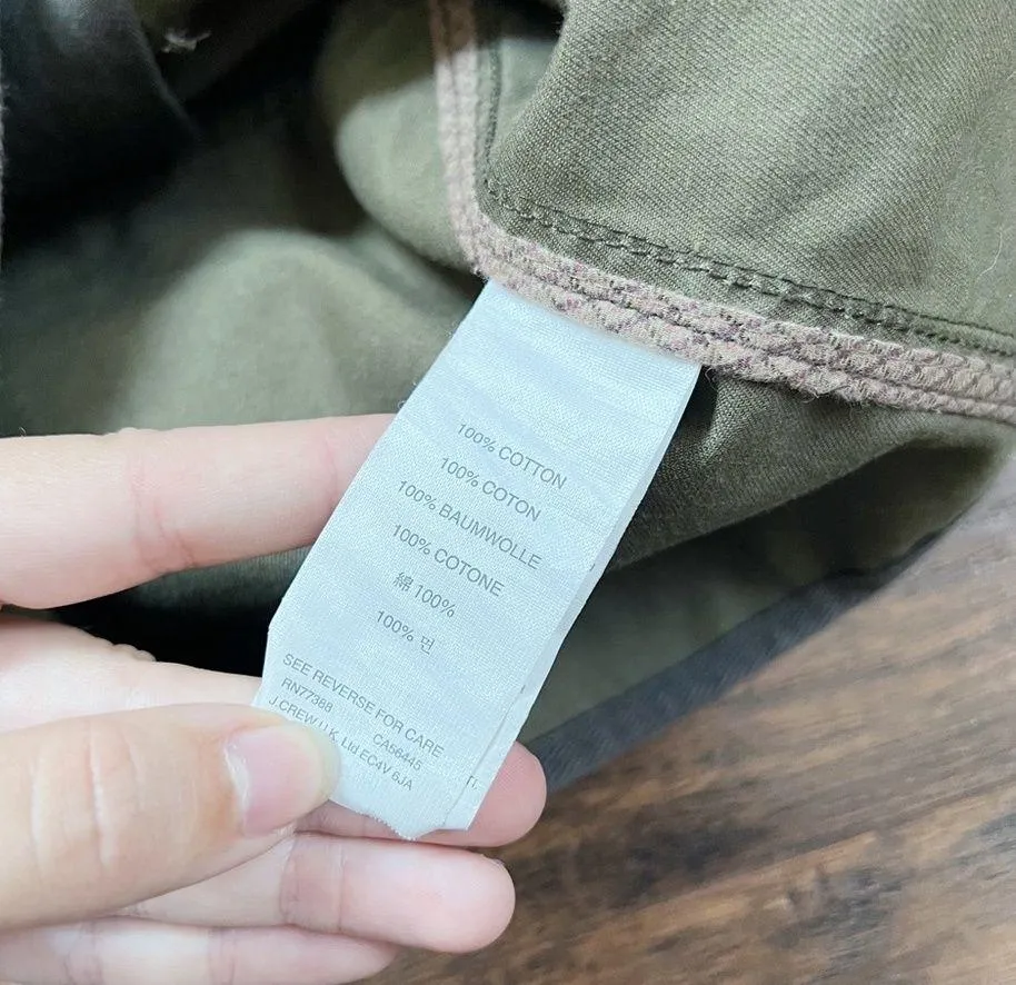 J Crew • Downtown Field Jacket waxed cotton canvas Mossy Brown olive green - Image 10