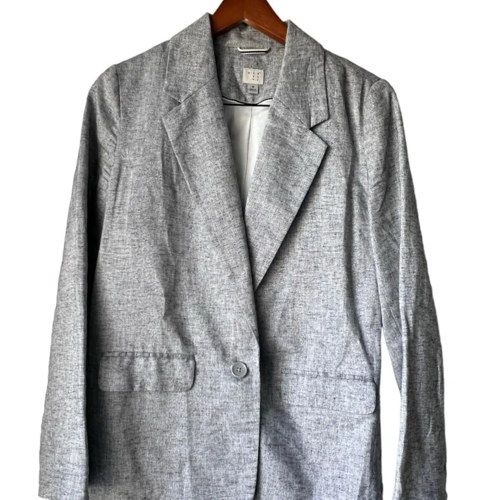 Women's A New Day light grey blazer comfort casual formal luxury pockets Size  M - Image 2