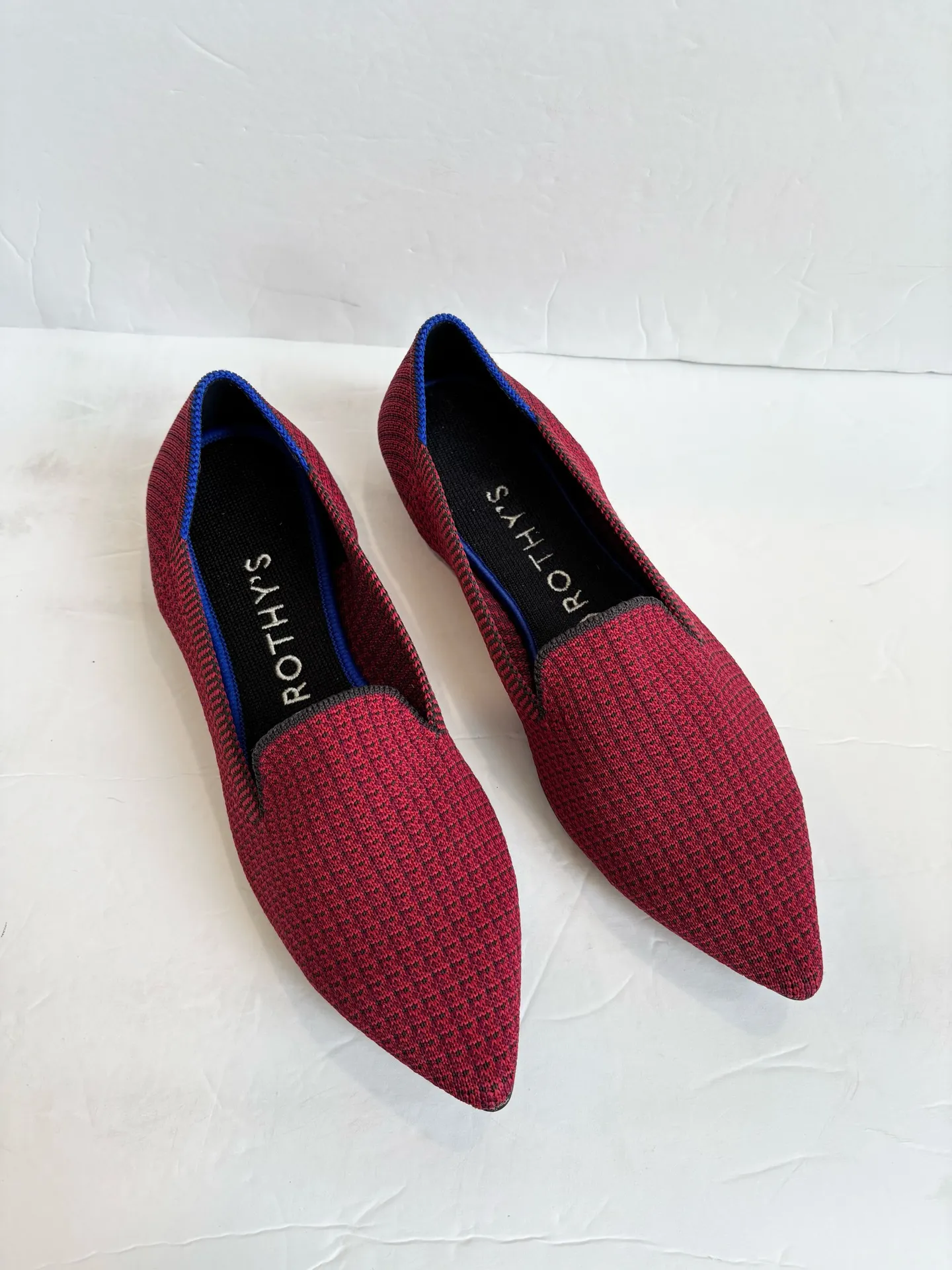 Rothy’s The Point Ballet Flats in Rare Limited Edition Scarlett Tweed  - Image 3