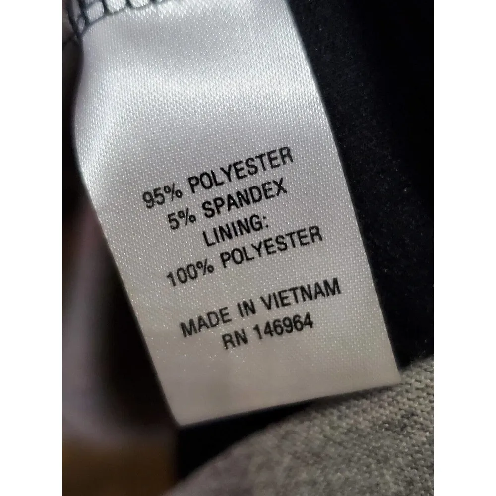 Signature Women's Multicolor Polyester Cowl Neck 3/4 Sleeve Knee Length Dress L Size L - Image 10