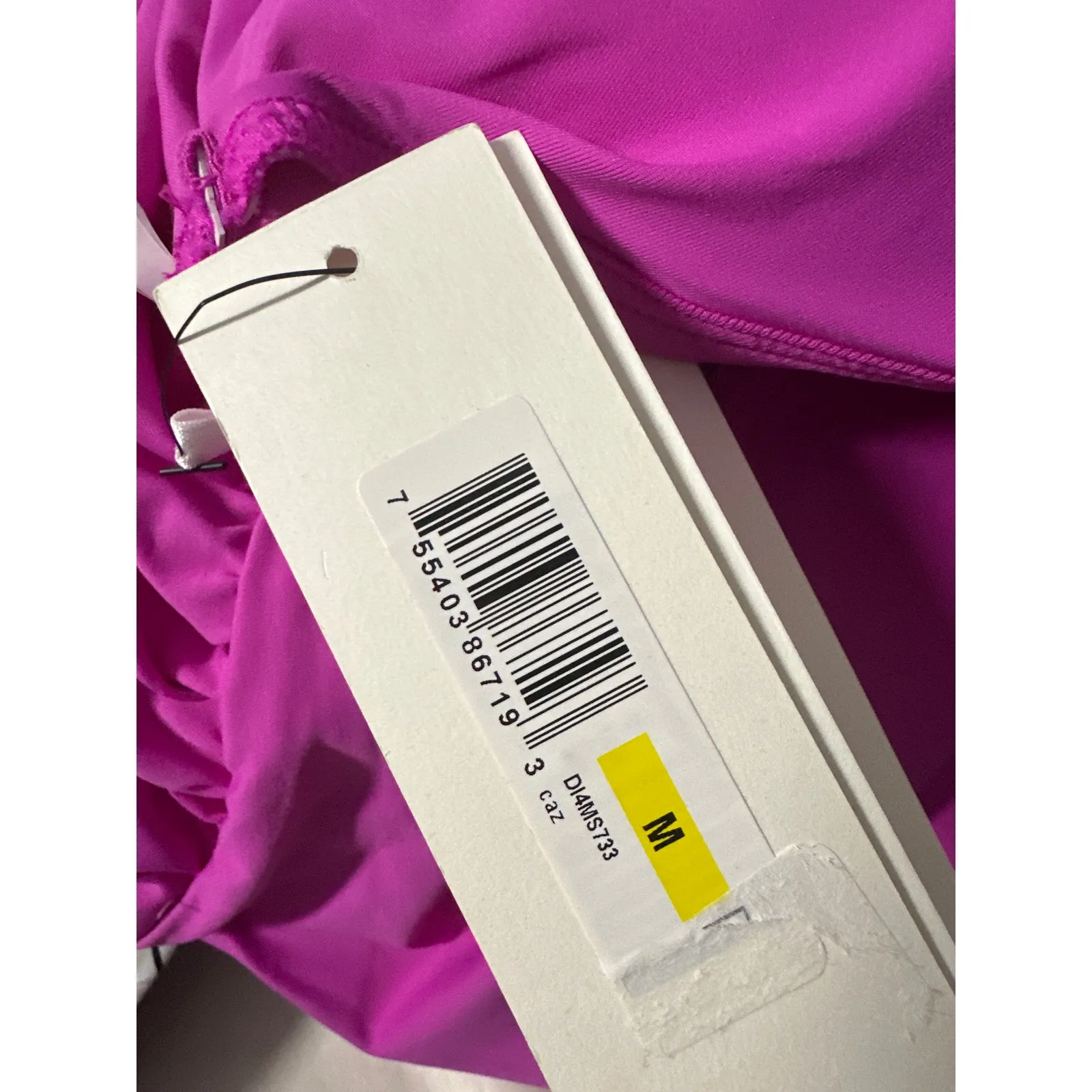 DKNY Triangle Halter One Piece Swimsuit Carnation Pink Size Medium - Image 7