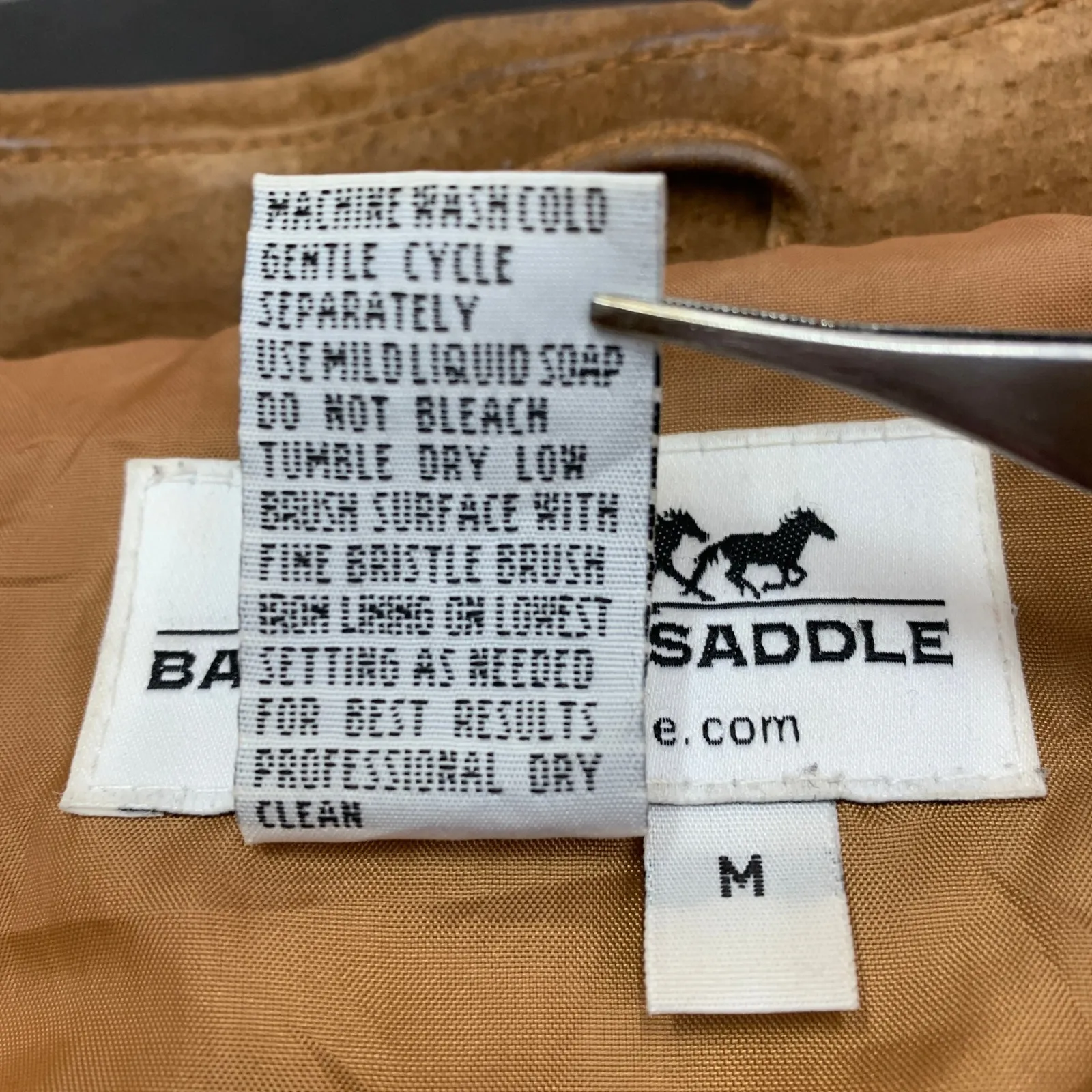 Back In The Saddle Suede Fringe Western Jacket Blazer Brown Women's Medium - Image 4