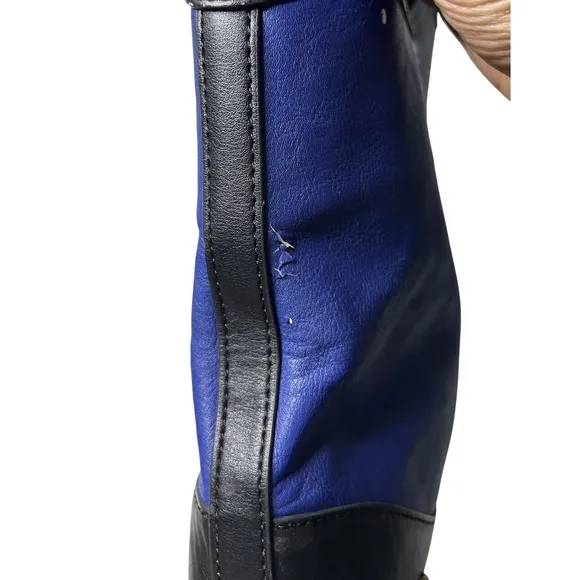 London Fog Logo Women Blue‎ Medium Purse Handbag EUC Casual Storage Organizer - Image 5