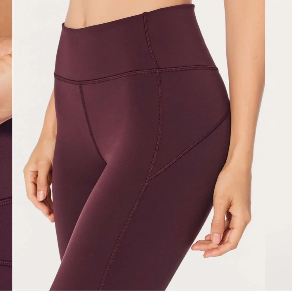 Lululemon In Movement Crop Everlux 19” Garnet Womens 4 - Image 7