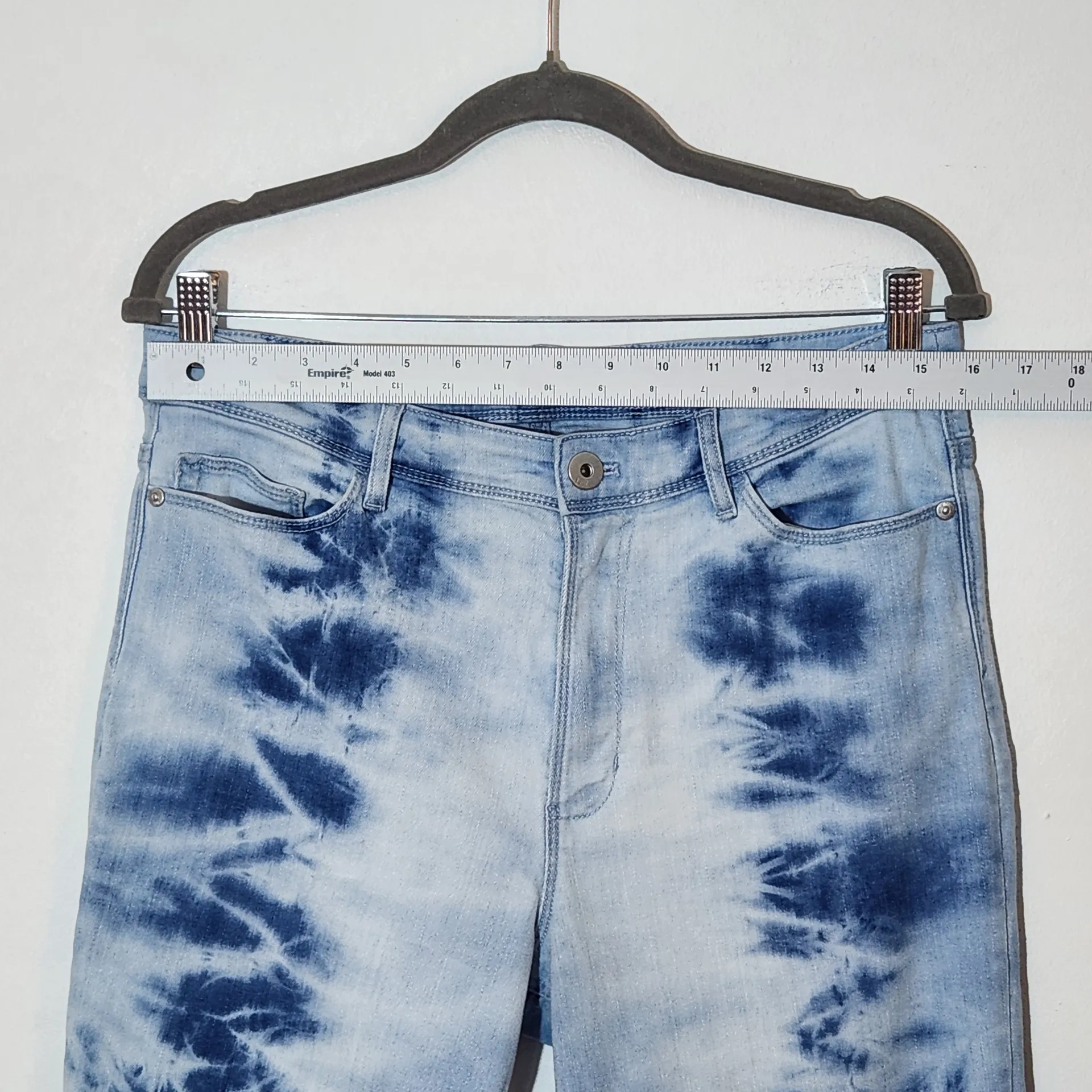 J.Jill Tie Dye Cropped Jeans Size 12 Blue - Image 6