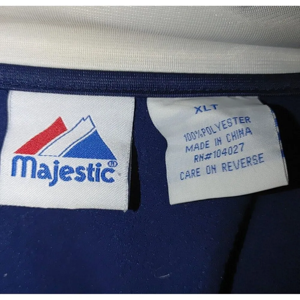 Majestic NHL Buffalo Sabres Hockey Zipper Spring Warm Up XLT Jacket 2 Pockets - Image 2