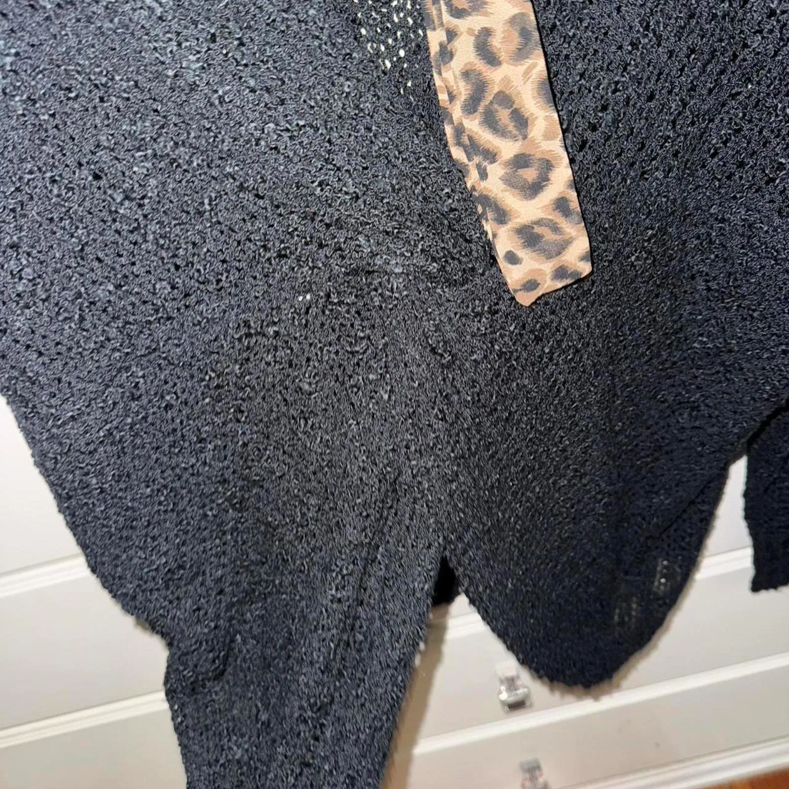 Neely open back knitted sweater Black - Image 3