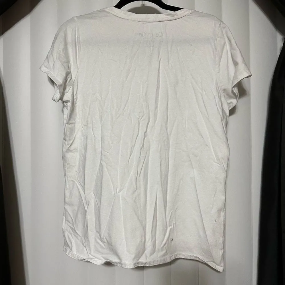 Calvin Klein basic white t-shirt - Image 4