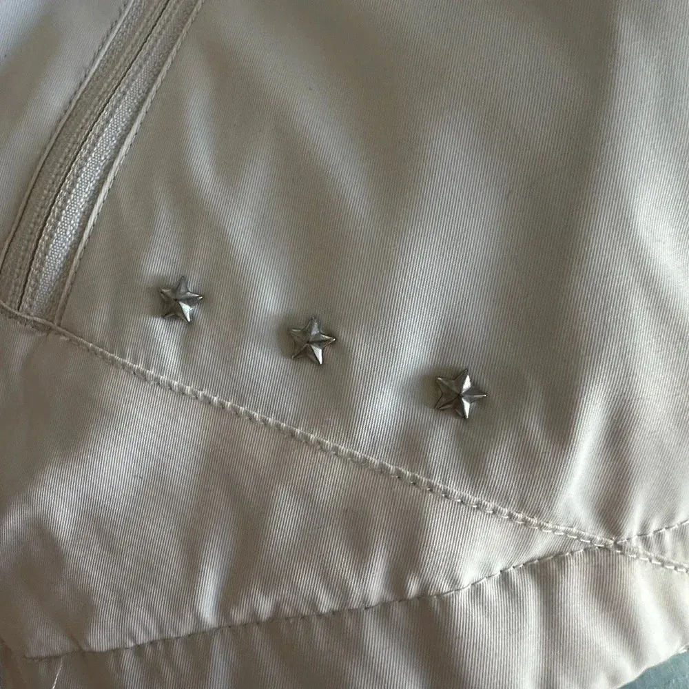 Columbia Down Feather Puffer Vest Women's Ivory Zip Pockets Outdoor. Sz: M. - Image 9