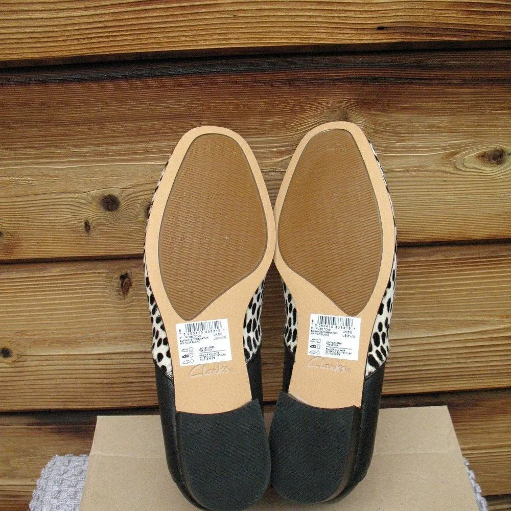 8.5 Wide Wide Width Clarks Womens Pure Tone Viola Flats - Image 8