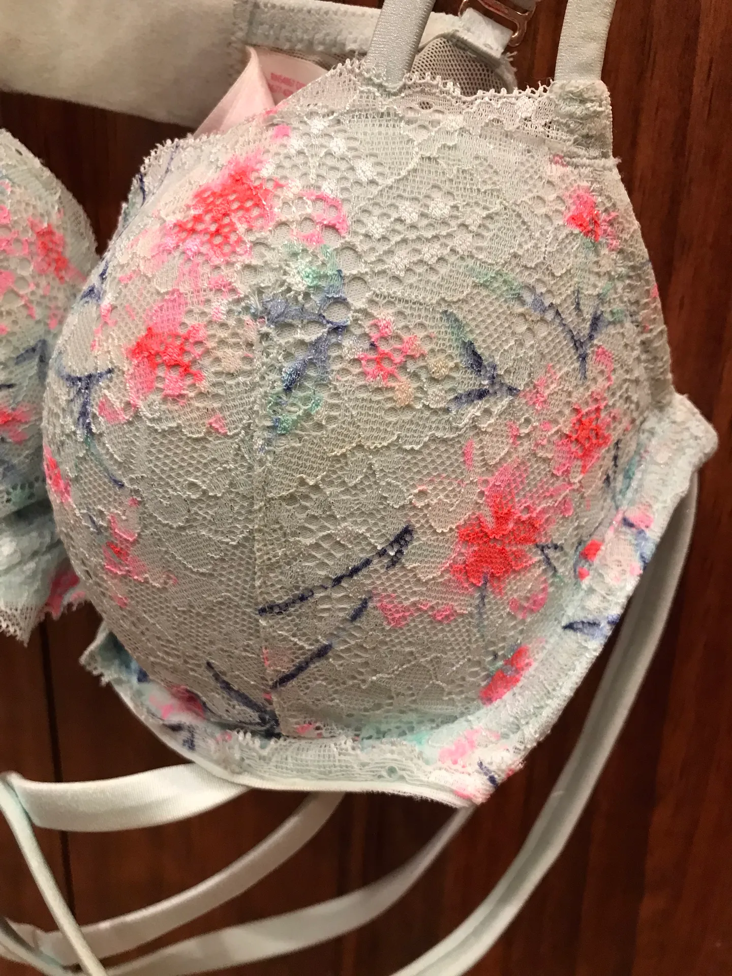 Floral Strappy Date Push-Up Bra - Image 3