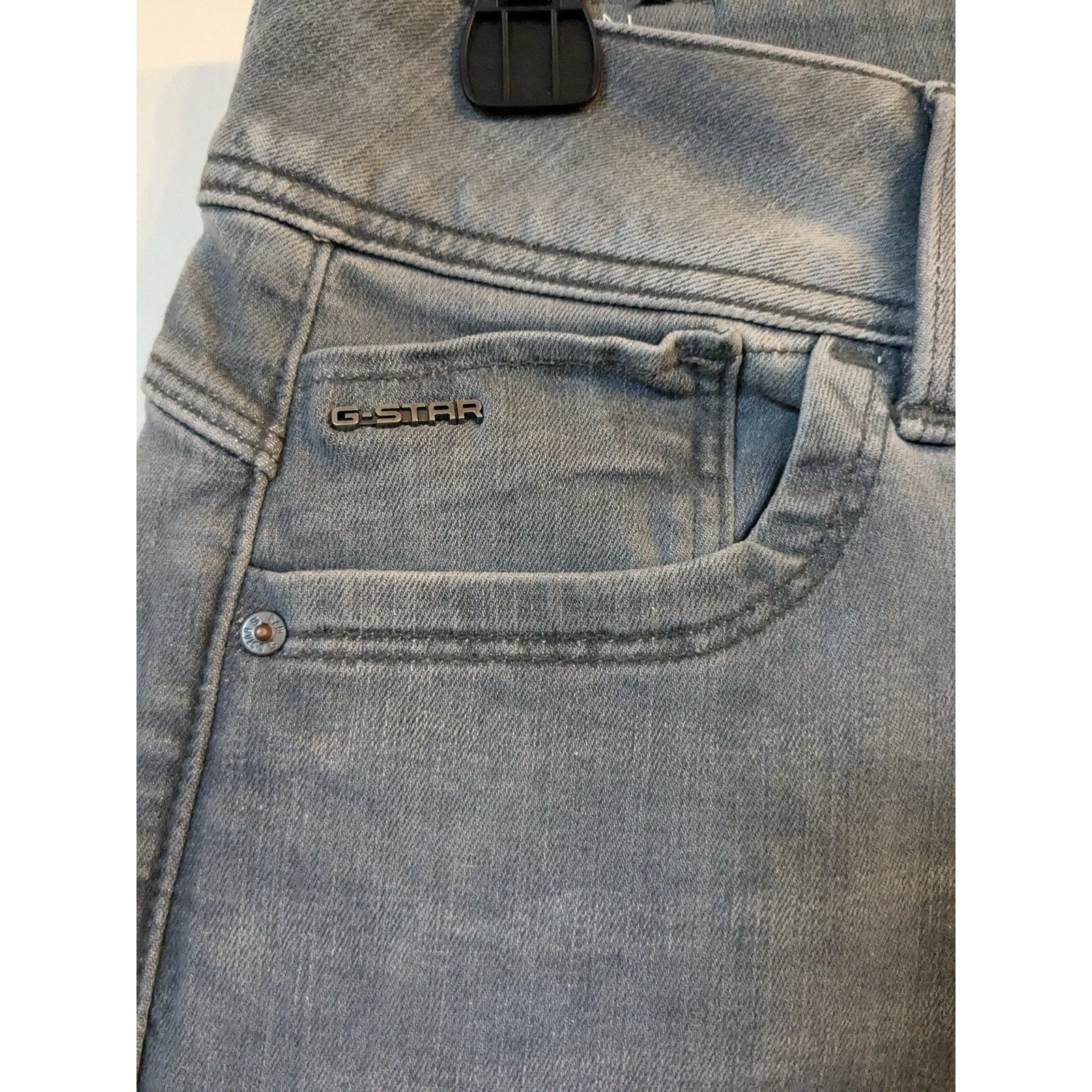 G-Star Lynn Women’s Jeans Mid Rise Grey Skinny Stretch Size 26x28 - Image 5