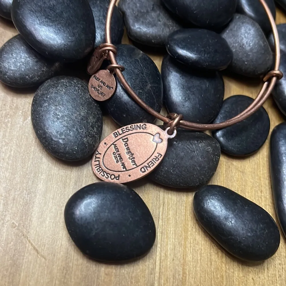 Daughter bronze/copper Alex and ani bangle - Image 2