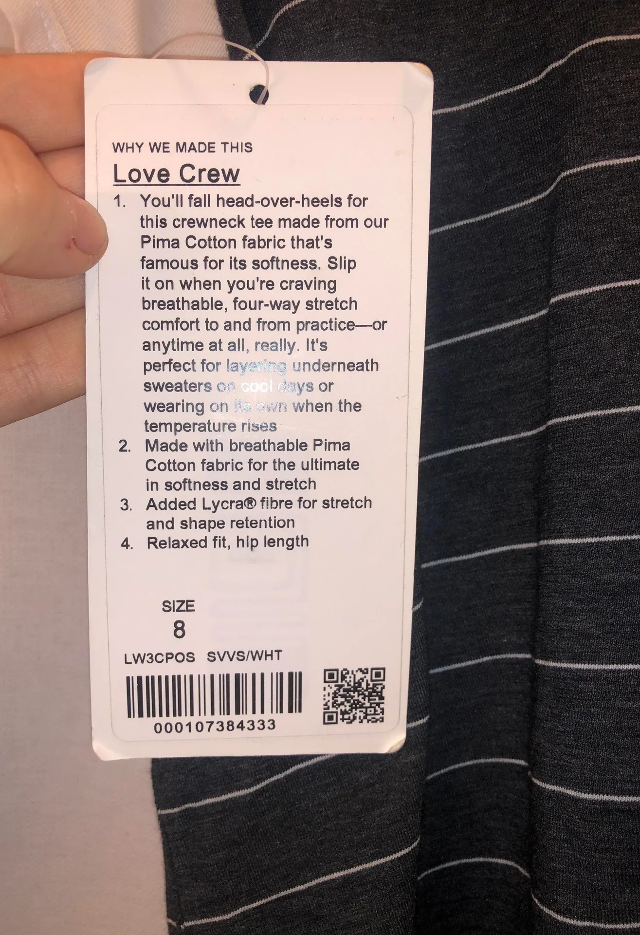 Love Crew III Short Serve Stripe 8 - Image 2