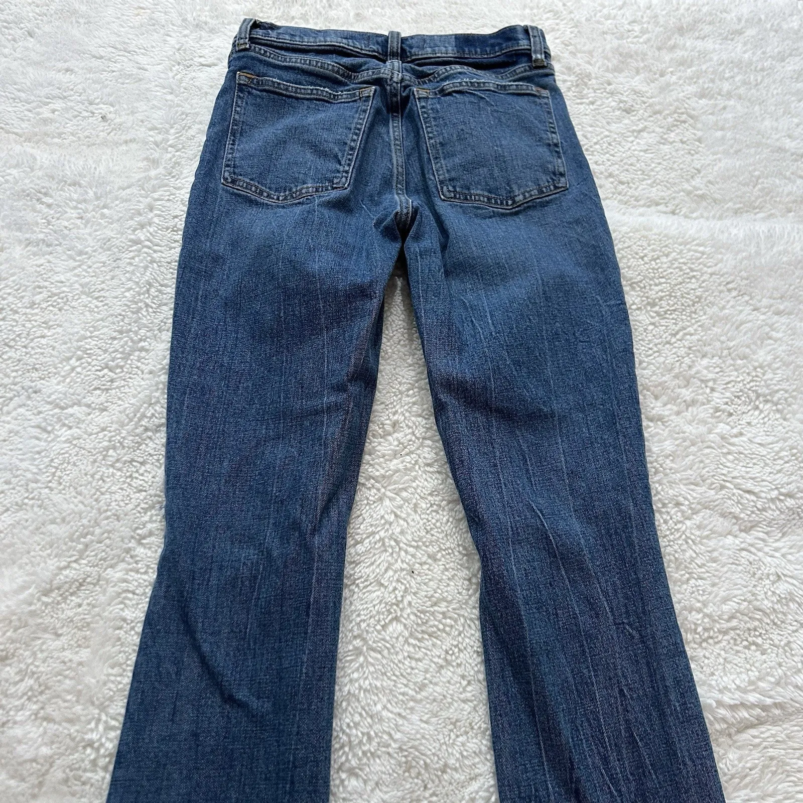 Abercrombie & Fitch The Skinny High Rise‎ Women Distressed Cotton Blue Size 26 - Image 8