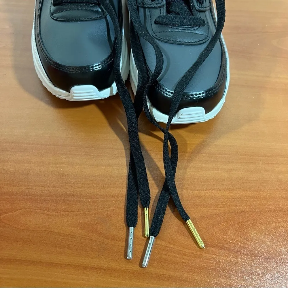 Nike Air Max 90 Leather SE Off Noir Shoe Size 6Y or 7.5 Women’s #B1154 - Image 9