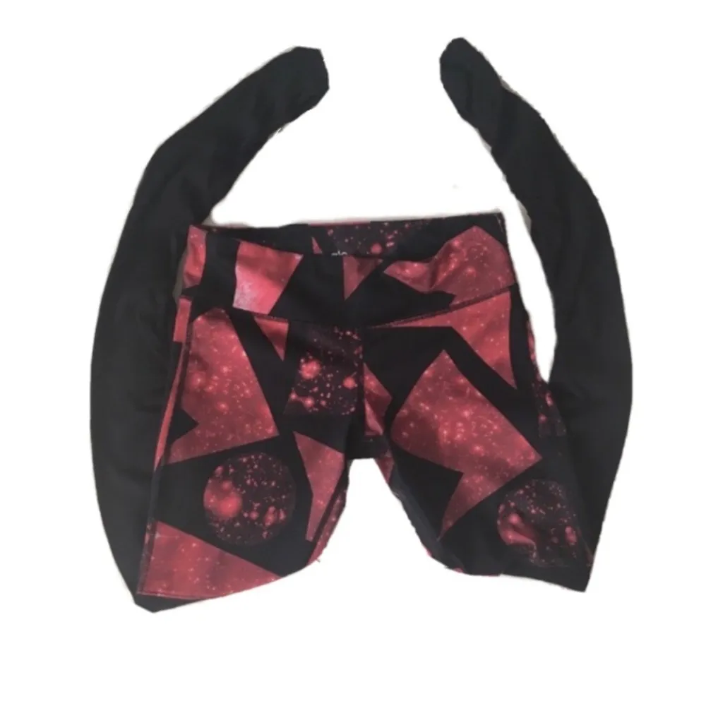 Alo Yoga Red Volcano Goddess Ribbed Leggings M - Image 8