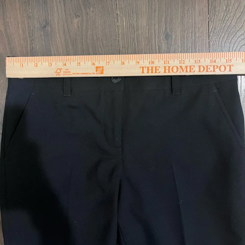 Tory Burch Wool Blend Navy Dress Pants Slim Fit Sz 4 Long 31.5 Inseam - Image 7