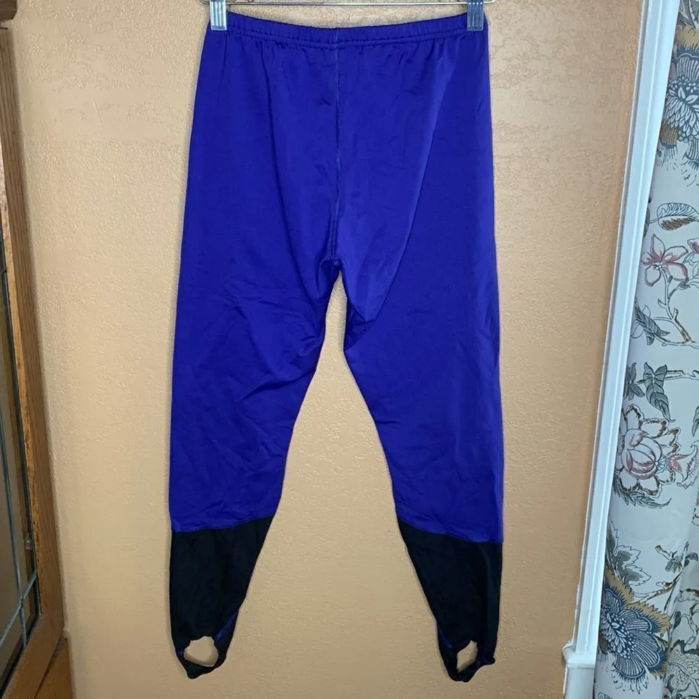 Hot Chillys Winter Base Layer Stirrup Pants Size Medium Purple - Image 3