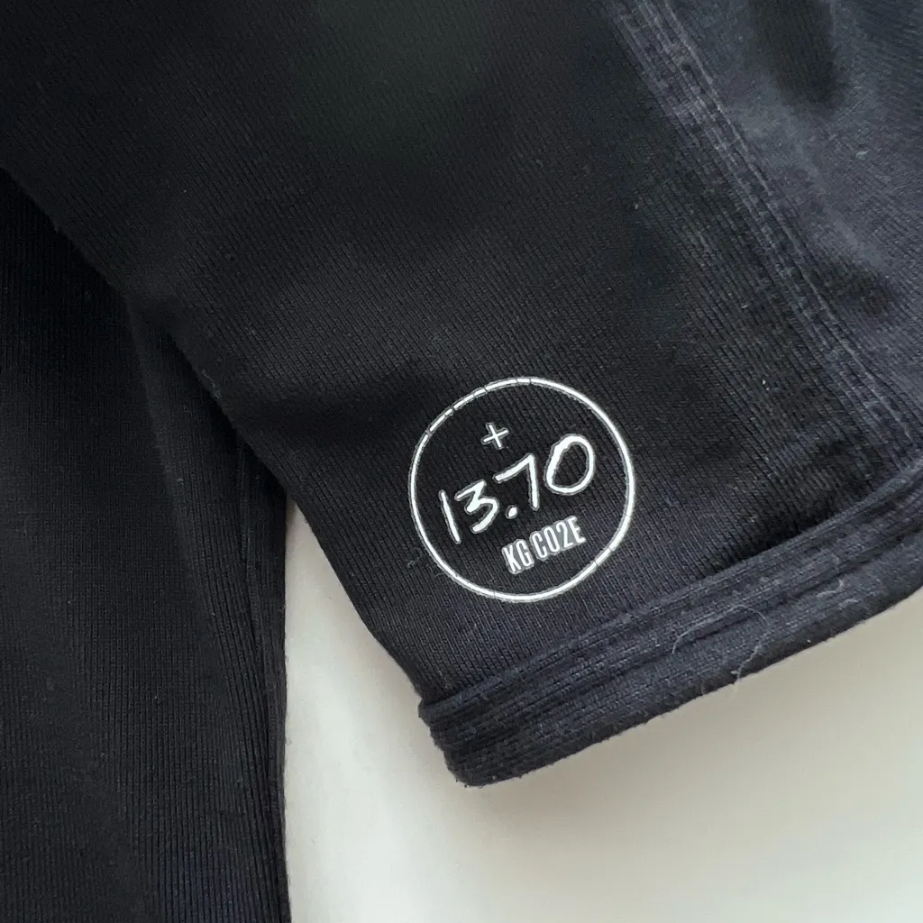 All Birds Women's Quarter Zip Black Pullover Merino Wool blend ThumbHoles XL - Image 4