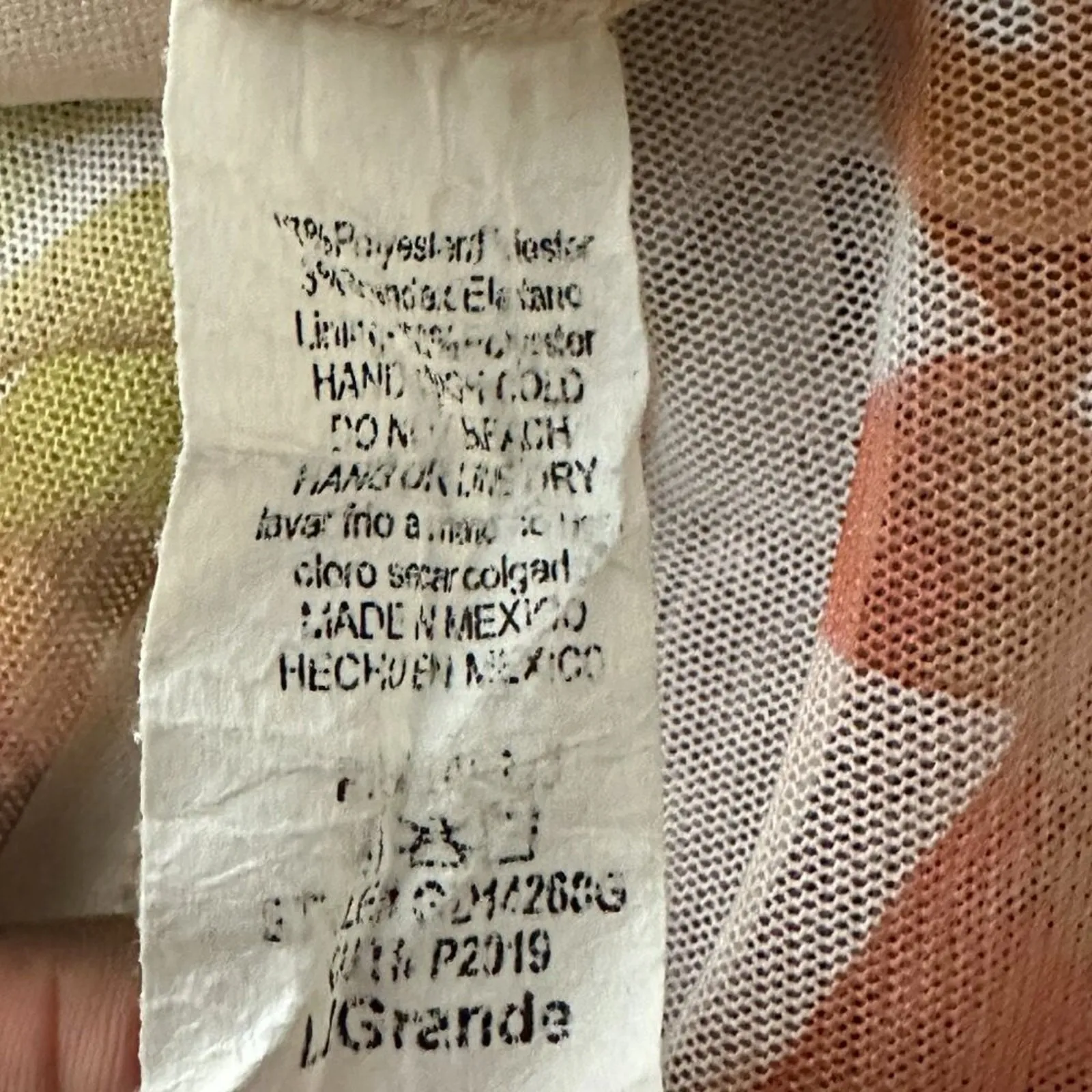 Windsor Asymmetric Bodycon Midi Dress Womens L Pink Beige Floral Event Coquette - Image 6