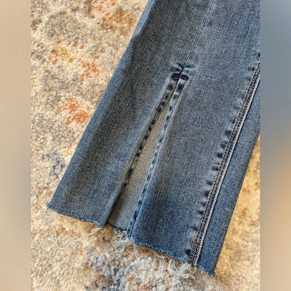 Hudson Nico midrise ankle straight w/slit jeans sz 25 euc - Image 6