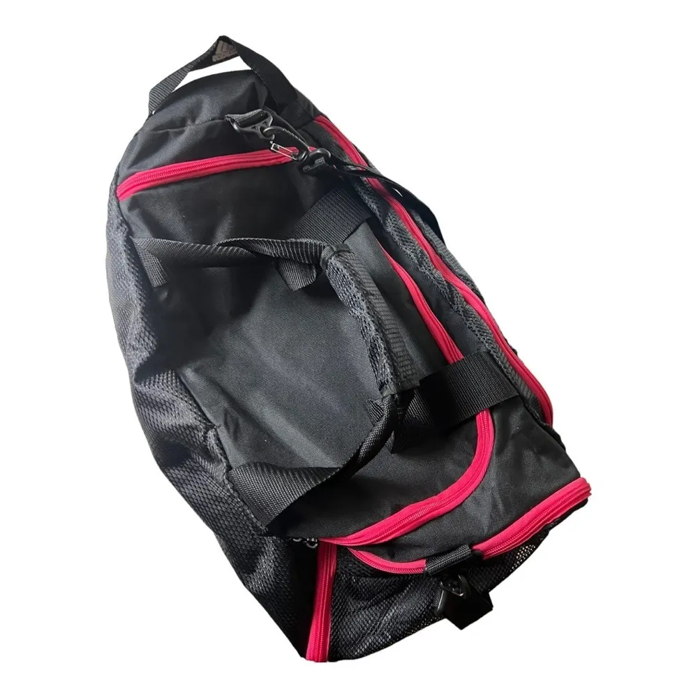 Adidas Black Pink Clima proof Duffle Athlete Bag - Image 4