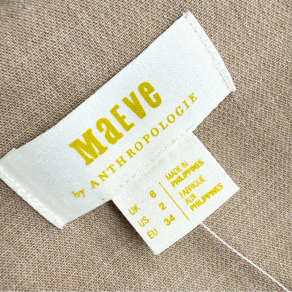 Maeve Beige Double-Breasted Vest Sz 2 NWT - Image 10