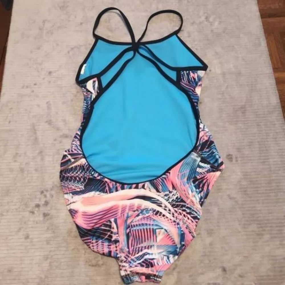 Nike WHIRL CROSSBACK Women's Size 32 6 Racerback Swimsuit Swim One-Piece - Image 2