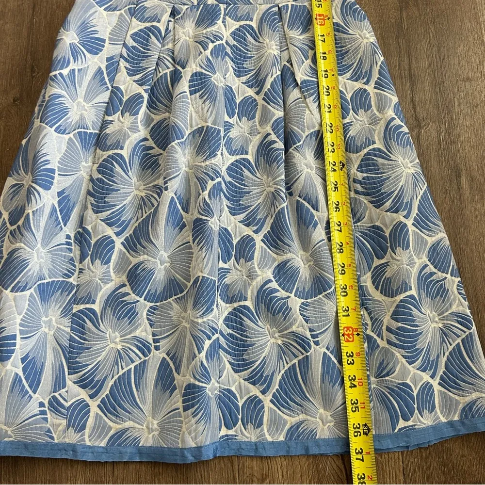 Anthropologie Moulinette Soeurs Blue White Willow Lake Dress 6 - Image 7