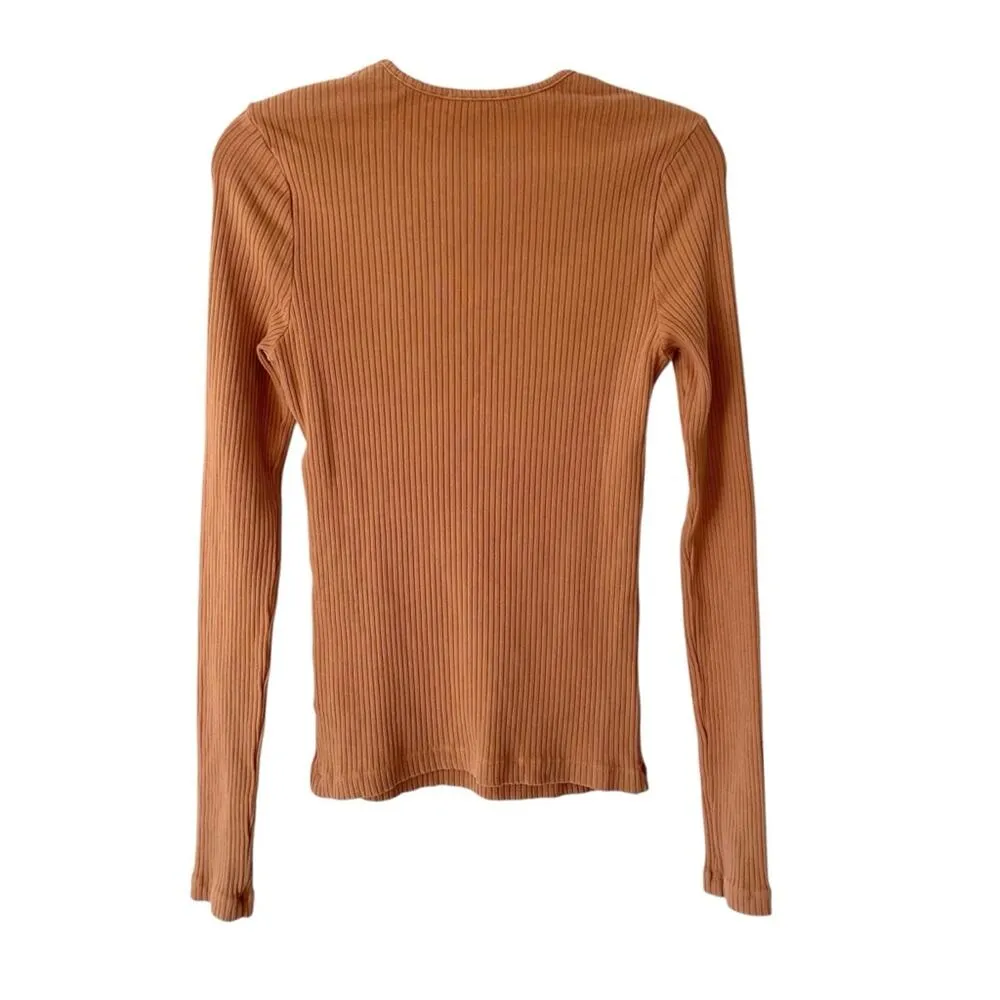 Agolde NWTs Lyza Cut Out Rib Top Women's size Medium - Image 6