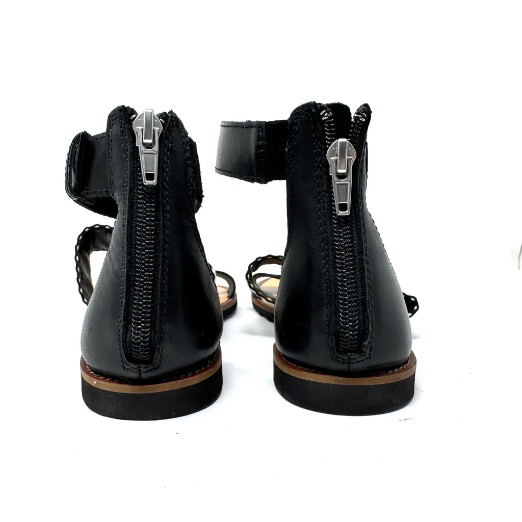 FRYE and CO. textile flat sandals, size 6 Black - Image 9