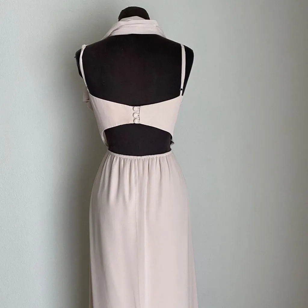 Ceremony by Joanna August sz M pink sweetheart‎ maxi wedding formal gown Size M - Image 6