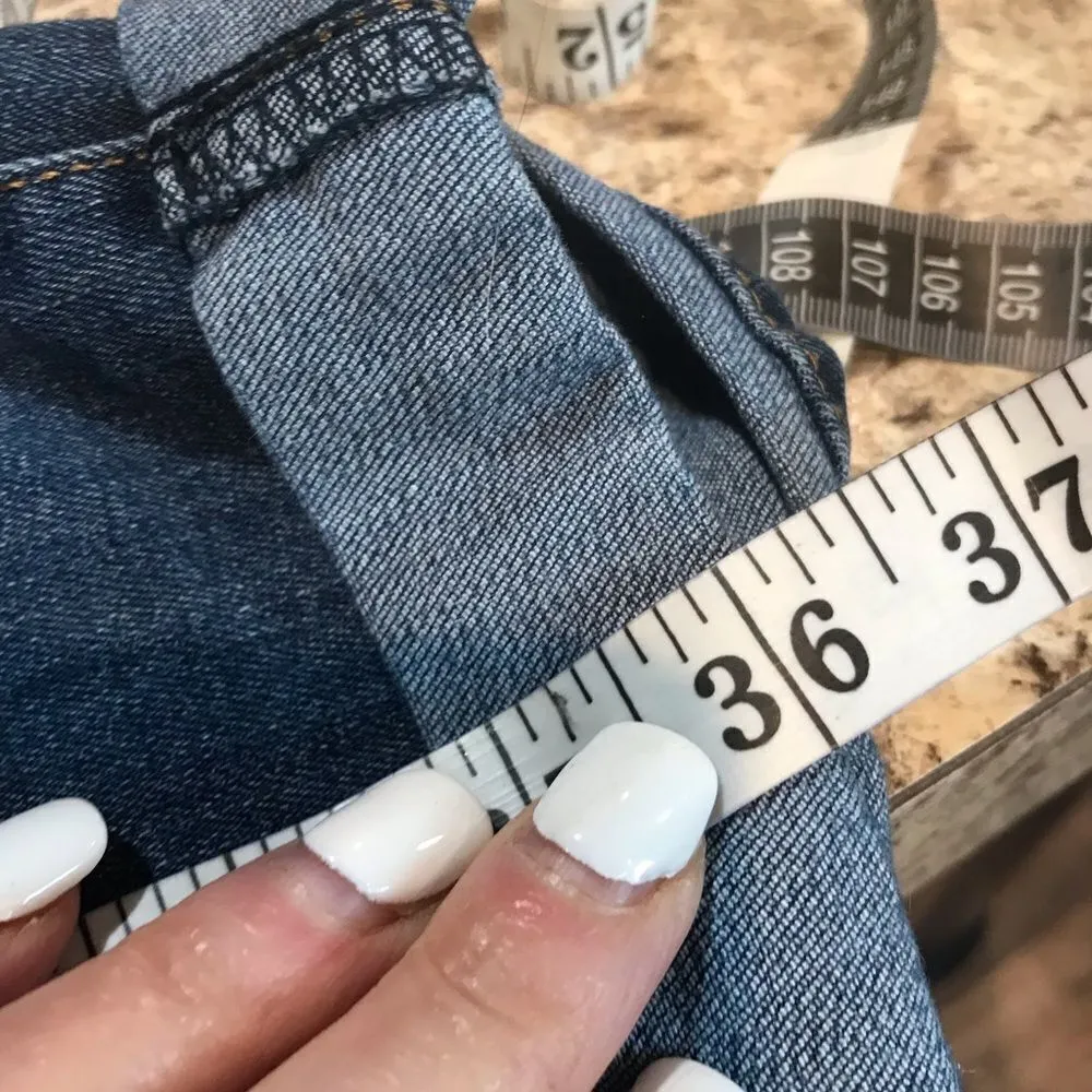 Signature mid rise boyfriend distress jeans women’s - Image 7